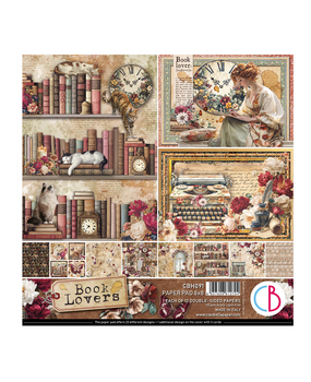 Ciao Bella Book Lovers Pad 8x8 Inch Paper Pad (12pcs) (CBH091)