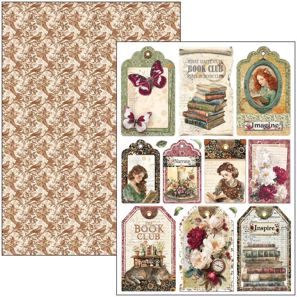 Ciao Bella Book Lovers A4 Creative Pad (9pcs) (CBCL091) Ciao Bella Book Lovers A4 Creative Pad (9pcs) (CBCL091)