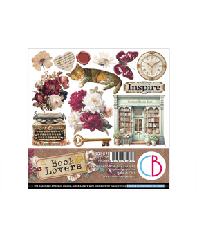 Ciao Bella Book Lovers 6x6 Inch Fussy Cut Pad (24pcs) (CBQE091)
