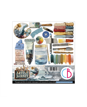 Ciao Bella An Artist Journey 6x6 Inch Fussy Cut Pad (24pcs) (CBQE092)