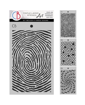 Ciao Bella The Last Mystery 5x8 Inch Stencil Mix Triple Layer Set (MSX006)