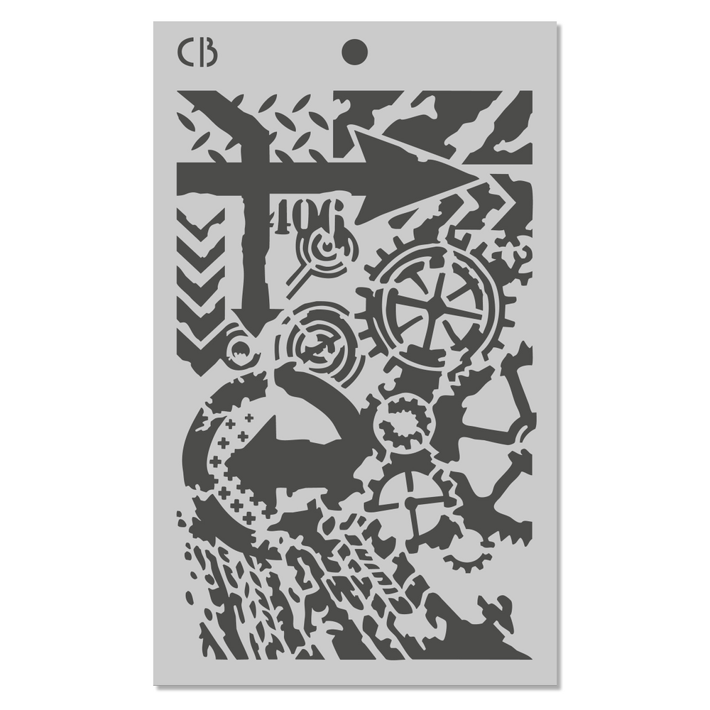 Ciao Bella Polar Railway 5x8 Inch Stencil Mix Triple Layer Set (MSX007) Ciao Bella Polar Railway 5x8 Inch Stencil Mix Triple Layer Set (MSX007)