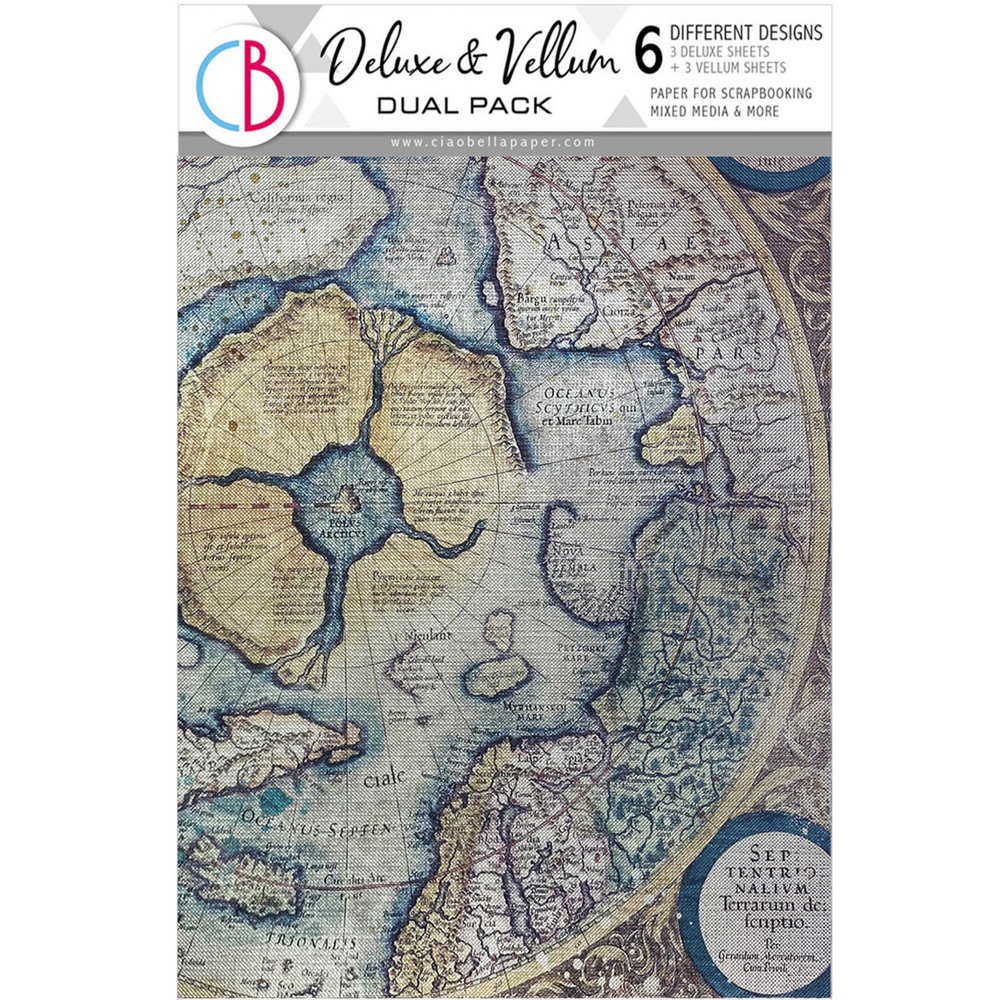 Ciao Bella An Artist Journey A4 Deluxe Paper Silver & Vellum Dual Pack Mixed (6pcs) (CBX005) Ciao Bella An Artist Journey A4 Deluxe Paper Silver & Vellum Dual Pack Mixed (6pcs) (CBX005)