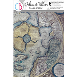 Ciao Bella An Artist Journey A4 Deluxe Paper Silver & Vellum Dual Pack Mixed (6pcs) (CBX005)