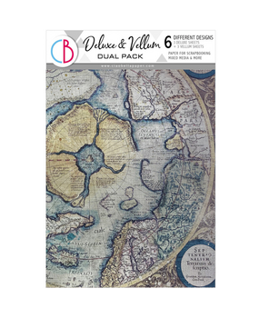 Ciao Bella An Artist Journey A4 Deluxe Paper Silver & Vellum Dual Pack Mixed (6pcs) (CBX005)