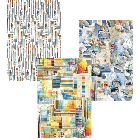 Ciao Bella An Artist Journey A4 Deluxe Paper Silver & Vellum Dual Pack Mixed (6pcs) (CBX005) Ciao Bella An Artist Journey A4 Deluxe Paper Silver & Vellum Dual Pack Mixed (6pcs) (CBX005)