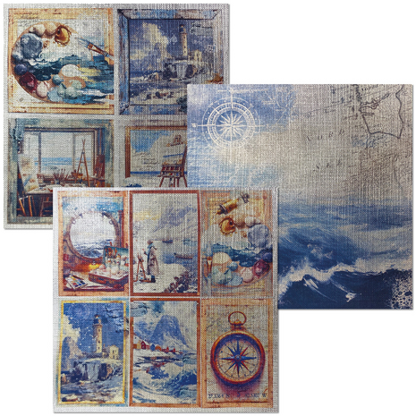 Ciao Bella An Artist Journey 6x6 Inch Deluxe Paper Silver & Vellum Dual Pack Mixed (6pcs) (CBXQ005) Ciao Bella An Artist Journey 6x6 Inch Deluxe Paper Silver & Vellum Dual Pack Mixed (6pcs) (CBXQ005)