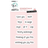 Creative Craftlab Frosty Mornings EN Essentials Clear Stamp (CCL-ES-STAMP813)