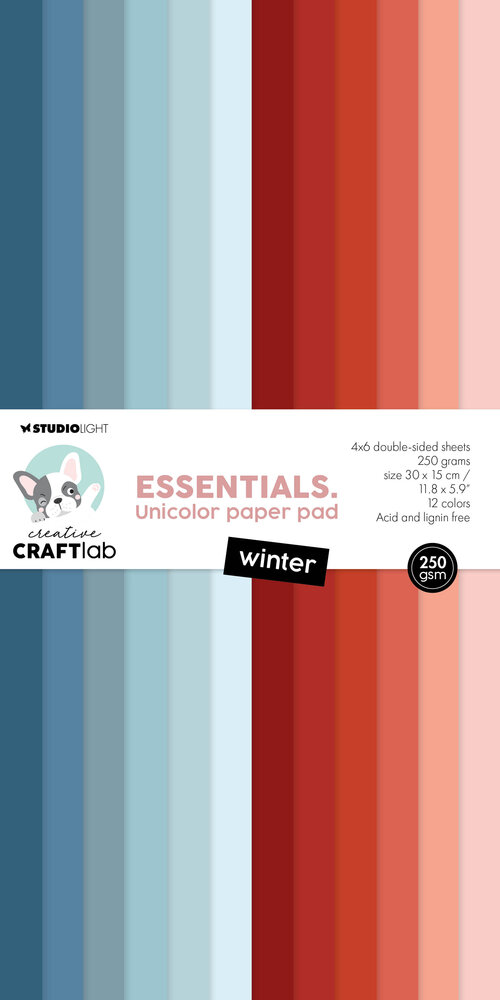 Creative Craftlab Winter Essentials Unicolor Paper Pad (CCL-ES-UPP306) Creative Craftlab Winter Essentials Unicolor Paper Pad (CCL-ES-UPP306)