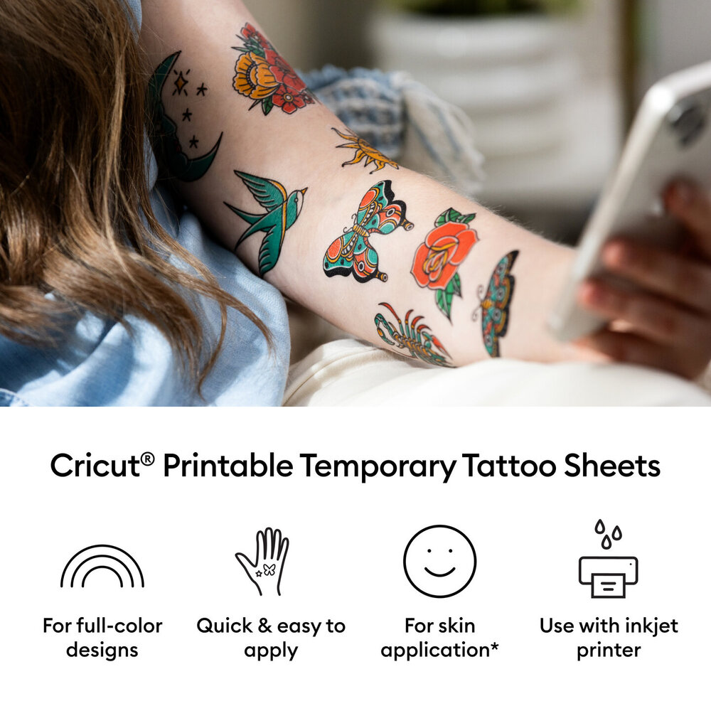 Cricut Printable Tattoo Paper A4 Transparent (3pcs) (2012791) Cricut Printable Tattoo Paper A4 Transparent (3pcs) (2012791)