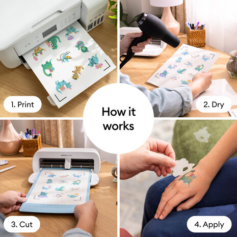 Cricut Printable Tattoo Paper A4 Transparent (3pcs) (2012791) Cricut Printable Tattoo Paper A4 Transparent (3pcs) (2012791)