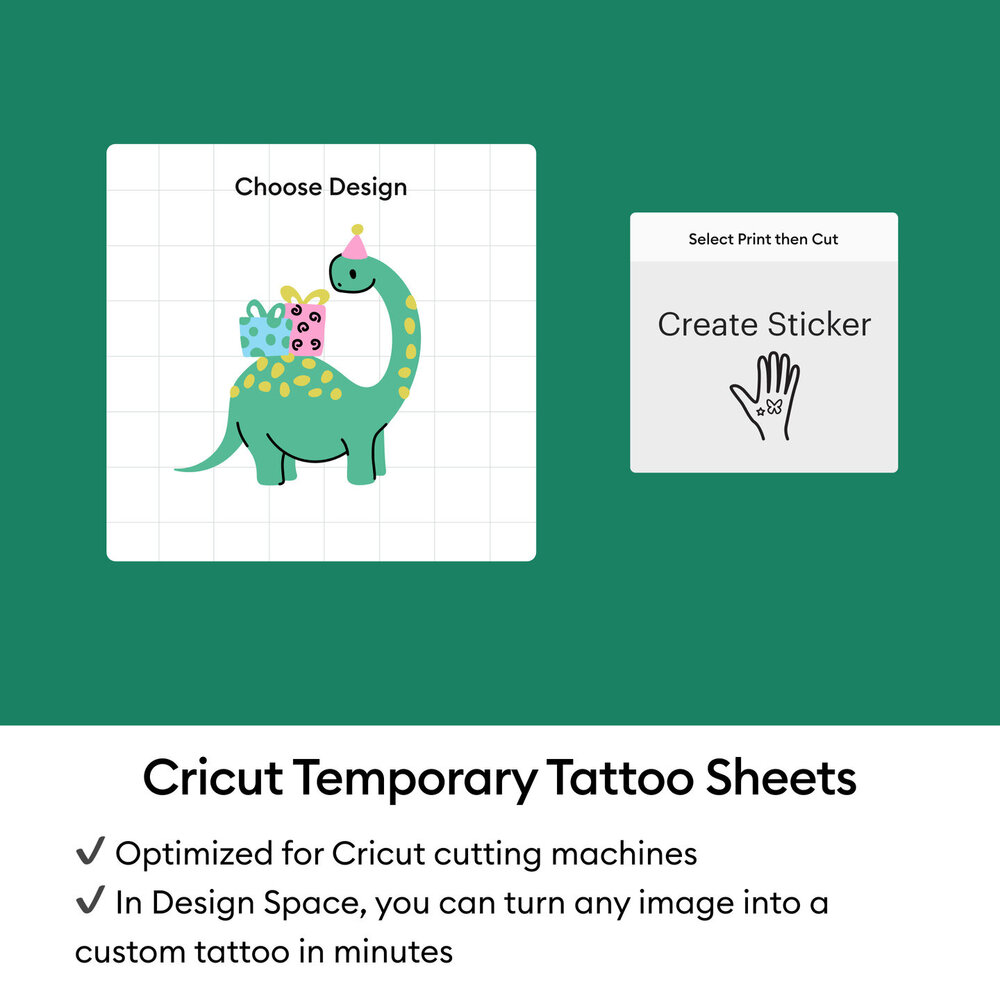 Cricut Printable Tattoo Paper A4 Transparent (3pcs) (2012791) Cricut Printable Tattoo Paper A4 Transparent (3pcs) (2012791)