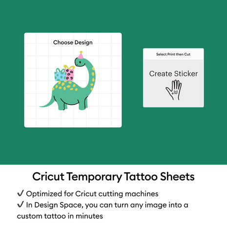 Cricut Printable Tattoo Paper A4 Transparent (3pcs) (2012791) Cricut Printable Tattoo Paper A4 Transparent (3pcs) (2012791)