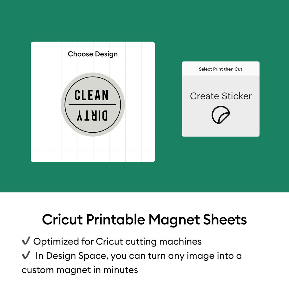 Cricut Printable Magnet Sheets A4 White (3pcs) (2012792)