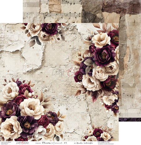 Craft O'Clock Plum & Caramel 12x12 Inch Paper Set (CC-C80-PC-00)