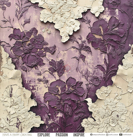 Craft O'Clock Plum & Caramel 12x12 Inch Paper Set (CC-C80-PC-00)