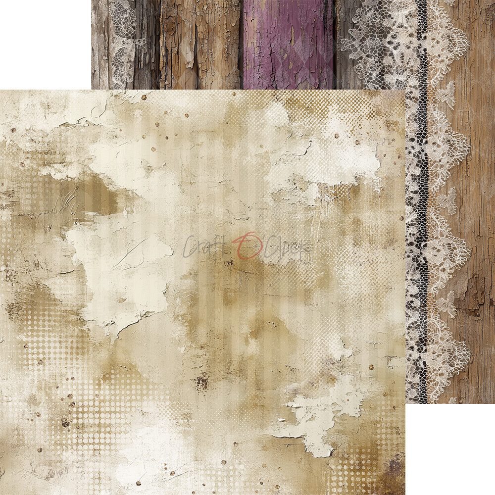 Craft O'Clock Plum & Caramel 8x8 Inch Basic Papers Set (CC-C80-PC-08)