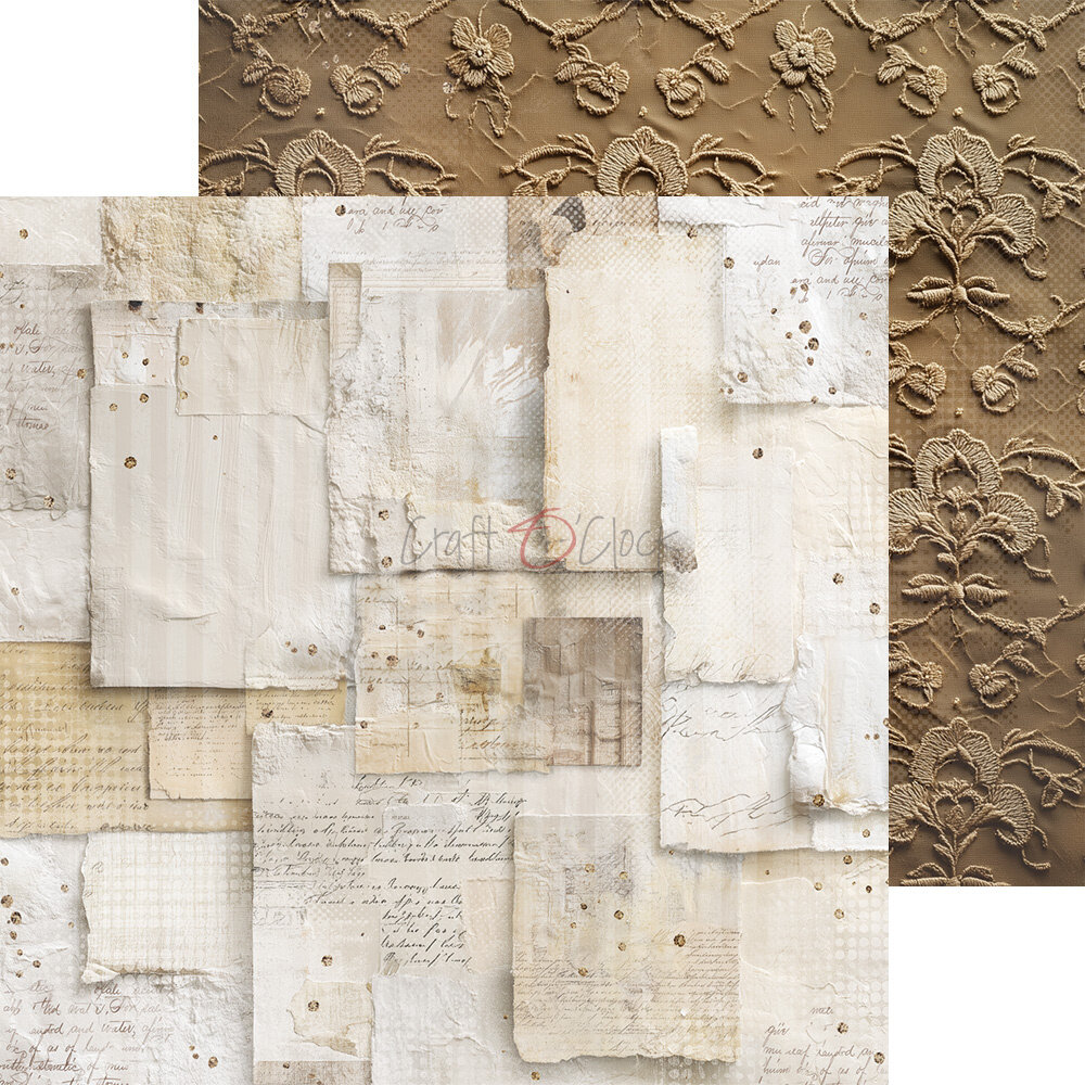 Craft O'Clock Plum & Caramel 8x8 Inch Basic Papers Set (CC-C80-PC-08)