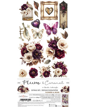 Craft O'Clock Plum & Caramel Extras Set Flowers & More (CC-C80-PC-11)