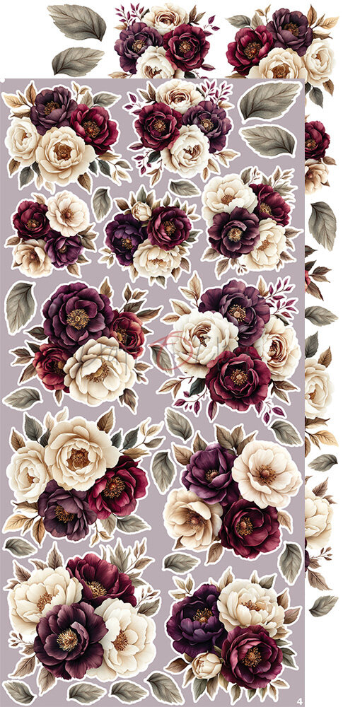 Craft O'Clock Plum & Caramel Extras Set Flowers & More (CC-C80-PC-11)