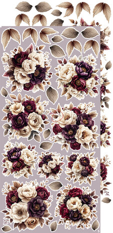 Craft O'Clock Plum & Caramel Extras Set Flowers & More (CC-C80-PC-11)