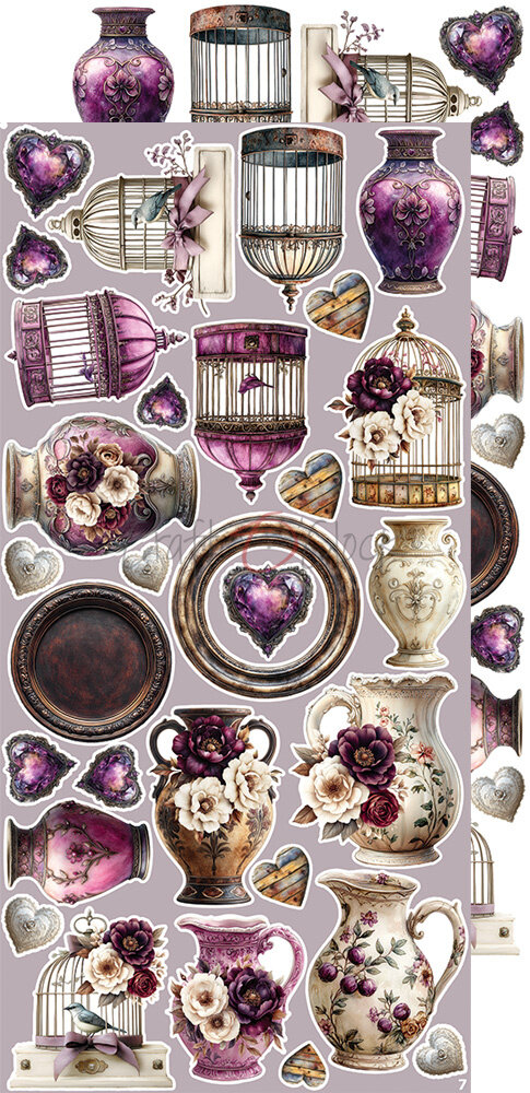 Craft O'Clock Plum & Caramel Extras Set Flowers & More (CC-C80-PC-11)