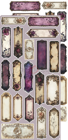 Craft O'Clock Plum & Caramel Extras Set Flowers & More (CC-C80-PC-11)