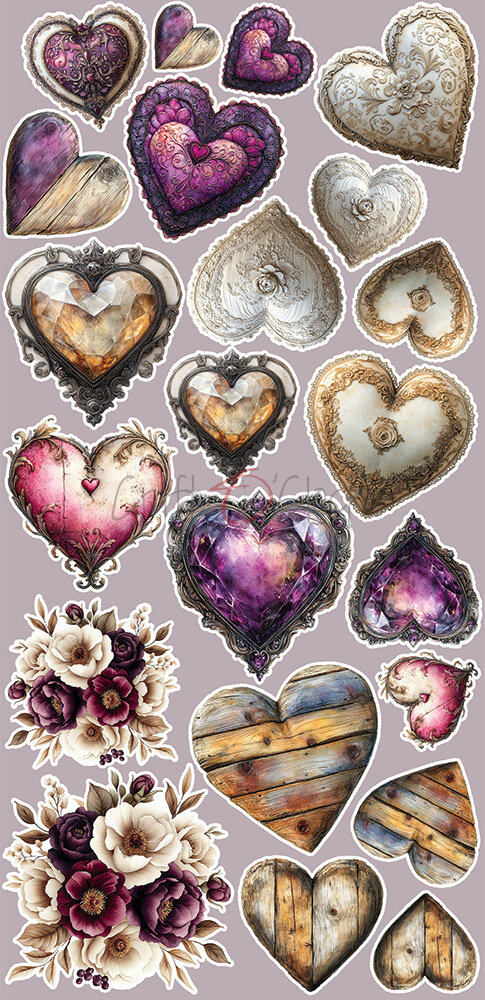 Craft O'Clock Plum & Caramel Extras Set Flowers & More (CC-C80-PC-11)