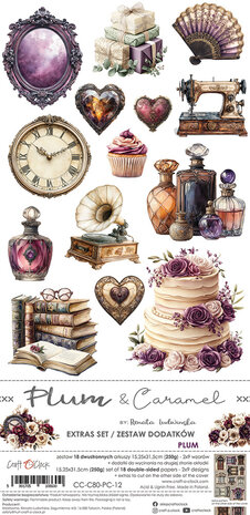 Craft O'Clock Plum & Caramel Extras Set Plum (CC-C80-PC-12)