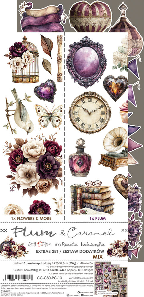 Craft O'Clock Plum & Caramel Extras Set Mix (CC-C80-PC-13)