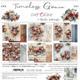 Craft O'Clock Timeless Grace 12x12 Inch Paper Set (CC-C81-TG-00)