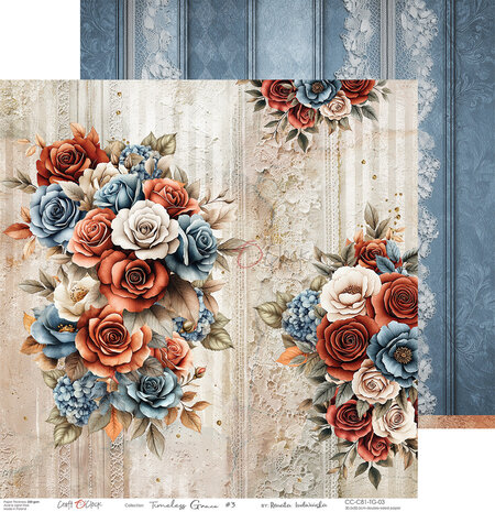 Craft O'Clock Timeless Grace 12x12 Inch Paper Set (CC-C81-TG-00)