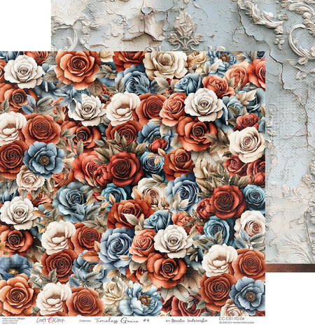 Craft O'Clock Timeless Grace 12x12 Inch Paper Set (CC-C81-TG-00)