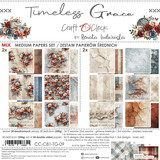 Craft O'Clock Timeless Grace 8x8 Inch Medium Papers Set (CC-C81-TG-09)