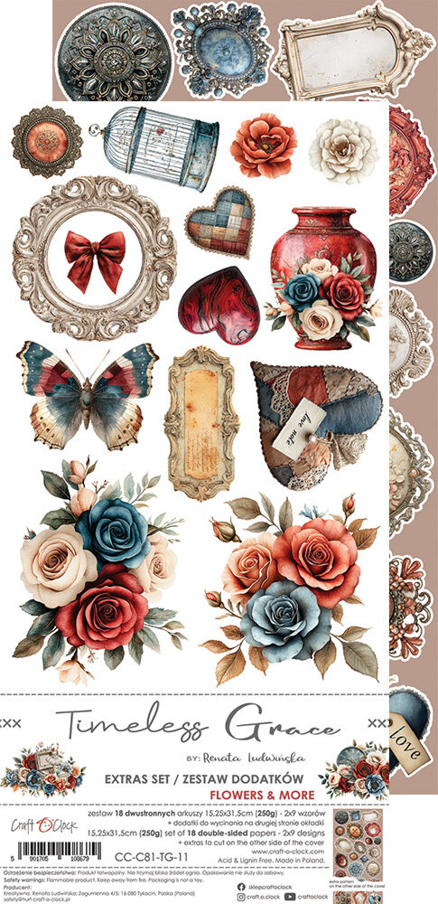 Craft O'Clock Timeless Grace Extras Set Flowers & More (CC-C81-TG-11)