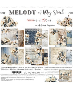 Craft O'Clock Melody of My Soul 12x12 Inch Paper Set (CC-F42-MMS-00)