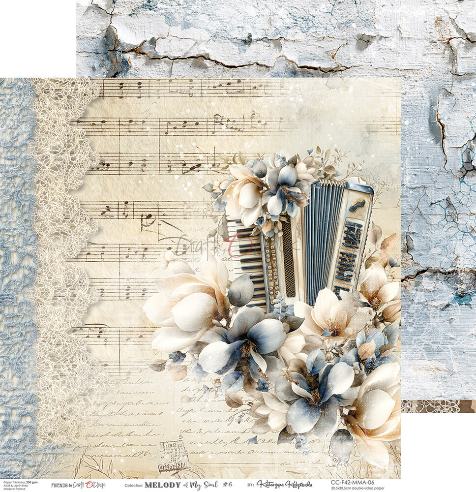 Craft O'Clock Melody of My Soul 12x12 Inch Paper Set (CC-F42-MMS-00)