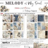 Craft O'Clock Melody of My Soul 8x8 Inch Medium Papers Set (CC-F42-MMS-09)