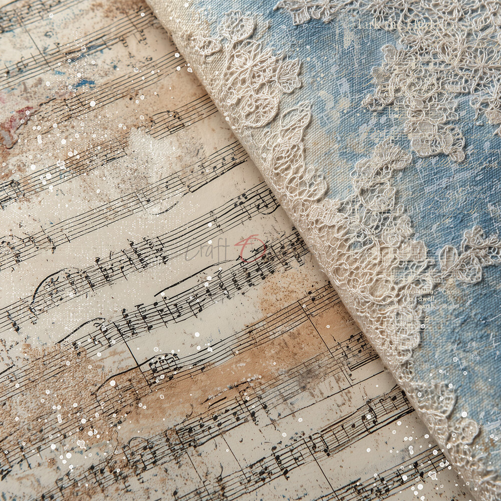 Craft O'Clock Melody of My Soul 8x8 Inch Medium Papers Set (CC-F42-MMS-09)