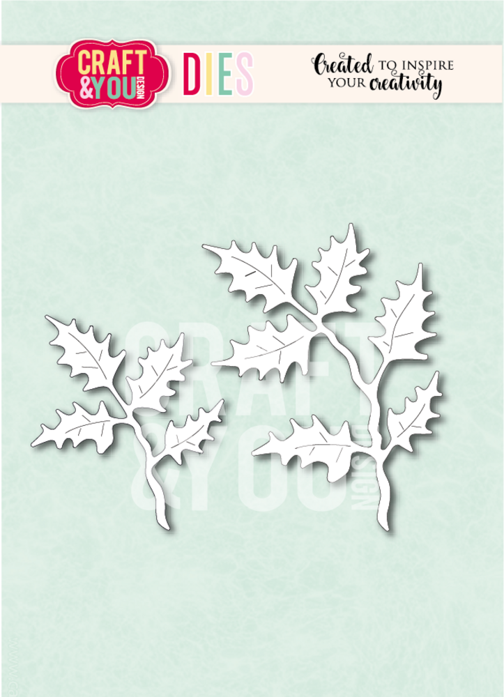 Craft & You Design Big Holly Leaves Dies (CW379)