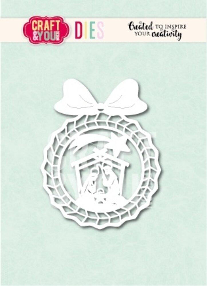 Craft & You Design Nativity Bauble Dies (CW382) Craft & You Design Nativity Bauble Dies (CW382)