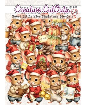 Creatief Art Sweet Little Mice Christmas Die-Cuts Creative CutOuts (23pcs) (CCODC-002-02) Creatief Art Sweet Little Mice Christmas Die-Cuts Creative CutOuts (23pcs) (CCODC-002-02)