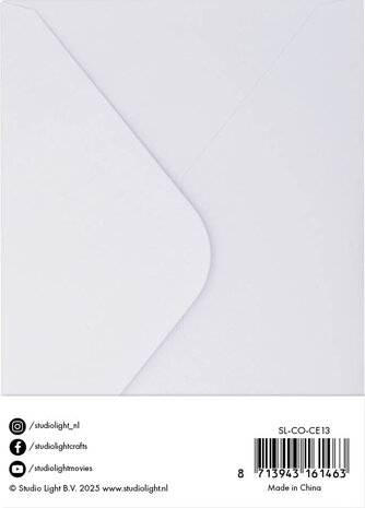 Studio Light Cards & Envelopes A6 Christmas Red - White Envelopes (10/10pcs) (SL-CO-CE13) (BASIC) Studio Light Cards & Envelopes A6 Christmas Red - White Envelopes (10/10pcs) (SL-CO-CE13) (BASIC)
