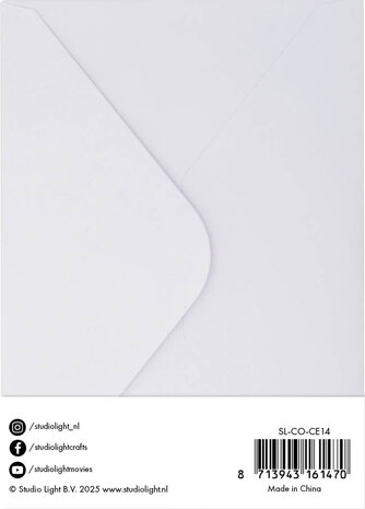 Studio Light Cards & Envelopes A6 Christmas Green - White Envelopes (10/10pcs) (SL-CO-CE14) (BASIC) Studio Light Cards & Envelopes A6 Christmas Green - White Envelopes (10/10pcs) (SL-CO-CE14) (BASIC)