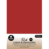 Studio Light Cards & Envelopes 5x7 Inch Christmas Red - White Envelopes (10/10pcs) (SL-CO-CE15) (BASIC)