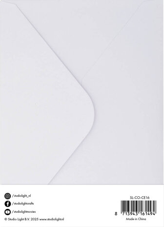 Studio Light Cards & Envelopes 5x7 Inch Christmas Green - White Envelopes (10/10pcs) (SL-CO-CE16) (BASIC) Studio Light Cards & Envelopes 5x7 Inch Christmas Green - White Envelopes (10/10pcs) (SL-CO-CE16) (BASIC)