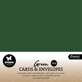 Studio Light Cards & Envelopes 6x6 Inch Christmas Green - White Envelopes (10/10pcs) (SL-CO-CE18) (BASIC)
