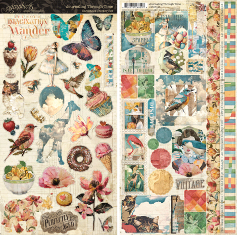 Graphic 45 Journaling Through Time Sticker Set (4503143)