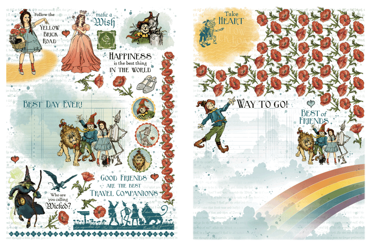 Graphic 45 Wonder of Oz Rub-on Transfers (4503126)