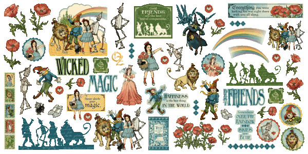 Graphic 45 Wonder of Oz Ephemera Set (4503124)